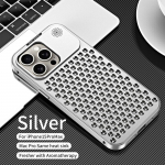 Alumiiniumisulamist &uuml;mbrised iPhone 15 Pro Max 14 13 12 Pro Max Samsung S23 S22 Ultra p&otilde;rutuskindel elastne pandla aroomi soojuse hajutamise luksuslik telefoni kate iPhone 15 must