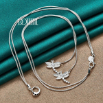 Madokett Romantiline Dragonfly Kaelakee 925 Sterling Silver Moeehted 45cm