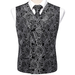 Meeste Siidist Viktoriaanlik Vest Paisley Vest Lips R&auml;tik S&otilde;rmen&ouml;&ouml;bid Komplekt Pulmadeks S