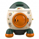 Cartoon Space Rocket Piggy Bank Money Bank Money Saving Jar Boys Girls King Vert Morandi