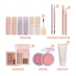 8 tk/komplekt Beauty Set Huulepulk ja peitepulk, lauv&auml;rv ja kulmude ja p&otilde;sepuna meigikomplekt