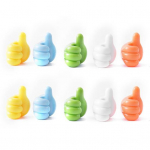 10 tk v&auml;rvilised silikoonist p&ouml;idlaseina konksud Tugeva haardumisega kaabliklamber Roostekindlad v&otilde;tmehoidjad lauaarvuti hoiukonks L