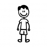 Naljakas pereliige koerakassifiguur Lemmikloomade sisekujundusega autokleebise kleebis aknauksele Father must