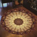 Bohemian Mandala Tr&uuml;kitud stiilis &uuml;mmargune vaip elutuppa Magamistoa Diivanilaud P&otilde;randamatt Ala Vaip Kodukaunistused Uksematt Tapis 40cm