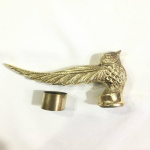 Messingist disainerlinnupea k&auml;epide jalutuskepile, ilus kingitus