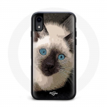 Iphone XS &uuml;mbris Siniste silmadega Siiami kass