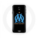 Musta taustaga &uuml;mbris Samsung Galaxy J7 2017 Olympique de Marseille jaoks