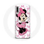 Coque pour Samsung Galaxy A50 Minnie Mouse Dessin anim&eacute; mignon rose