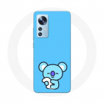 Coque pour Xiaomi Mi 12 / 12X Bangtan BTS BT21 Koya RM Fond Bleu