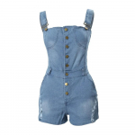 &Otilde;huke rihm n&ouml;&ouml;pidega h&auml;das vabaaja teksap&uuml;ksid naiste kevadsuvi m&auml;ngukost&uuml;&uuml;m l&uuml;hikesed p&uuml;ksid k&otilde;rge v&ouml;&ouml;kohaga varrukateta XS sinine