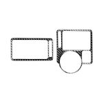 S&uuml;sinikkiust auto k&uuml;lgmine armatuurlaua paneel keskmine kliimaseade v&auml;ljalaskeava ventilatsioonikate VW Golf 4 Jetta Bora MK4 R32 GTI 1999-2004 jaoks side 2pcs LHD gray