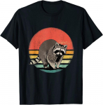 Retro Vintage Raccoon Wildlife Animal Raccoons Unisex T-s&auml;rk S