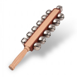 K&auml;ekellad K&auml;sikelgukellad Puidust shaker Single Bells Pulgad L&ouml;&ouml;kpillid punane