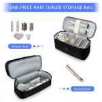 Kahekihiline kandekott, kaasaskantav reisikorraldaja kott meik t&uuml;tre ema naise juustele hall v&auml;rv