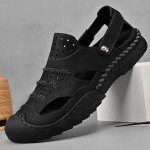 Meeste sandaalid Nahast rannasandaalid suvised 39 must