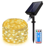 V&auml;lis p&auml;ikeseenergia LED string Light Fairy Lights 24V veekindel soe valge LED Garland Garden J&otilde;ulud uusaasta Decor Lamp 10M 20M 30M 50M 100M 10M 100LEDs