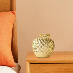 Apple'i keraamiline kuju Dekoratiivne kujuke, kogutav puuskulptuur, t&ouml;&ouml;laua ornament elamiseks valge