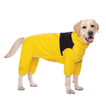 Suure ja keskmise suurusega labradori kuldne retriiver Shiba Inu neljajalgsed veekindlad lemmikloomakoera vihmamantli riided XL kollane