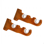 2 t&uuml;kki kahekordse kardinapuu kronsteinid 1-tollise kinnitusdetailide jaoks kapi tugiriideid seina jaoks Color B