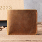 Crazy Horse Nahast Meeste Rahakotid Retro k&auml;sitsi valmistatud V&auml;ike rahakott Lehmanahast Br&auml;ndi Disainer Meeste Rahakott pruun