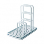 1 komplekti hoiurest Keskkonnas&otilde;bralik eemaldatav plastikust n&otilde;udepesuriidest kuivatusrest kodu jaoks valge