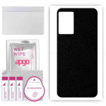apgo Protective Skin Sticker for the back compatible with Cubot X50, Wrap Film, Foil, Vinyl - Pattern Matte Black