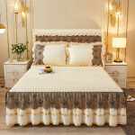 Luksuslik pitsist oranž talvine voodikate Paks koduvoodi Seeliku stiilis voodilinad Tikand Puuvill Euroopa stiilis voodikatted 200x220cm 3pcs