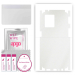 apgo Protective Skin Sticker for the back+sides compatible with Oppo Reno8 4G, Full Wrap Film, Foil, Vinyl - Pattern Matte Transparent