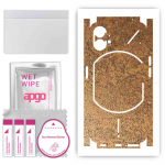 apgo Protective Skin Sticker for the back+sides compatible with Nothing Phone 1, Full Wrap Film, Foil, Vinyl - Pattern Rusty Copper