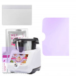 apgo Anti-Blue 9H Hybrid protective glass compatible with Silvercrest Monsieur Cuisine Smart Lidlomix, flexible nano glass, great replacement for temp