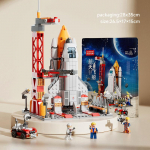 130 tk kosmoses&uuml;stik raketi ehitusklotsid m&auml;nguasjad lastele Hariv m&auml;nguasi kingitus poistele, t&uuml;drukutele Large Space-521Pcs