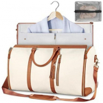 Sisemiste rihmadega reisikott Suure mahutavusega veekindel kokkupandav riiete hoiukott Suurep&auml;rane kandev&otilde;imega k&auml;epidemed, eemaldatav r&otilde;ivaduffle valge