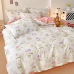 Voodipesu 1,8 m voodilina tekikate, kaheinimese &uuml;histuba, 3tk/4tk komplekt 2.2m 4-piece set