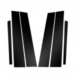 6 tk auto samba postid Mercedes Benz C-klassi C200K/C180K/C300/C260/C230 2008-2014 ukseakna BC veeru kleebiste osad