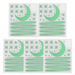 5Pcs Luminous Stars, Glow in The Dark Stickers Gift, Ceiling Decals, Moon Wall for