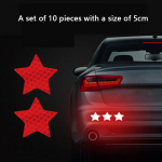 10 tk. Autokleebis Peegeldav Hoiatuskleebis Ohutuslint Kokkup&otilde;rkevastane Hoiatus Peegeldav Kleebis Auto Pagasiruumi Mootorratas