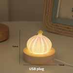 Loominguline LED Shell Mushroom Night Light Magamistoa voodikaunistus laualamp s&uuml;nnip&auml;evaks kingituseks helendav v&auml;ike kingitus