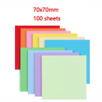 100 tk Origami kandiline paber Kahepoolne kokkuvolditav Lucky Wish Paber Kraana k&auml;sit&ouml;&ouml;paber DIY Arts Meisterdamine V&auml;rvikas scrapbooking