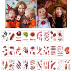 Halloweeni kleebised peomeik N&auml;okleebised kummitusfestivali kaunistus simulatsioon &otilde;udushaava armi kleebised One Size