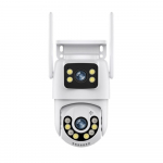 8MP 4K PTZ WiFi kaamera kahe objektiiviga juhtmevaba v&auml;lisvalvekaamera AI inimese tuvastamine turva IP-kaamera automaatne j&auml;lgimine iCSee rakendus 8MP NO CARD EU