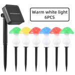 P&auml;ikeseenergia seente stringi valgustid v&auml;listingimustes 8 komplektis 8 LED p&auml;ikesevalgustid v&auml;listingimustes veekindlad 6 Pack Colorful Warm White