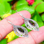 Amethyst Gemstone Handmade 925 Sterling Silver Jewelry Earring 1.73 c7d60