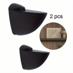 2tk Reguleeritav tsingisulamist klaasist riiulihoidik Kodu parandamiseks m&otilde;eldud klambriklambrid Chrome Kit Vannitoa tugiklambrid kronsteini riiulite hoidik