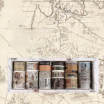 18 tk Retro Washi teibid Scrapbooking tarvikud Washi teibi komplekt Vintage Cinta Adhesiva Decorativa ajakirjandusmaterjalid maskeeriv teip