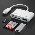 C-t&uuml;&uuml;pi adapter TF CF SD-m&auml;lukaardilugeja OTG-kirjutaja Compact Flash USB-C IPad Pro jaoks Huawei Macbooki USB-t&uuml;&uuml;pi C-kaardilugeja jaoks