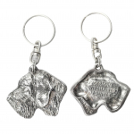 German Wirehaired Pointer - Silver-plated pendant with a dog in a decorative box, handbag decoration, backpack pendant by Art-Dog brand