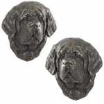 St. Bernard, Saint Bernard, Alpine Mastiff, Bernhardiner - Dog statue, hanging bust, unique decoration for dog lover by Art-Dog brand pruun