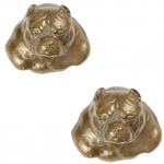 American Bully - Dog statue, hanging bust, unique decoration for dog lover by Art-Dog brand