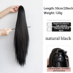 20-tolline s&uuml;nteetiline pikk sirge k&uuml;&uuml;nisklambriga hobusesaba naistele kuumakindel s&uuml;nteetiline k&uuml;&uuml;nisklambriga hobusesaba Halloweeni pidudeks