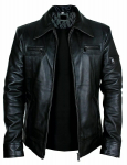 AL KHALID Uus meeste must varrukatega lukuga jakk 100% ehtne lambanahk stiil slim fit mantel jakk 3XL
